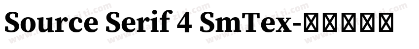 Source Serif 4 SmTex字体转换